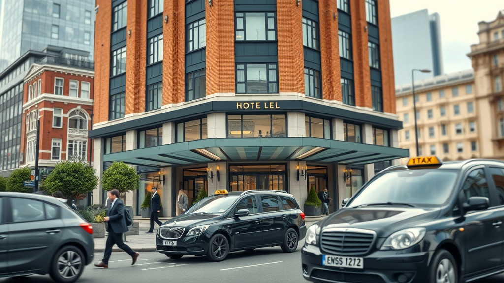 Elegant London city centre business hotel with taxis and professionals, best hotels in London for business