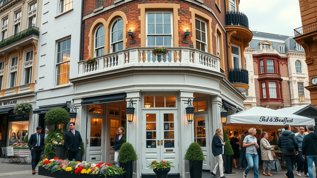 Boutique bed and breakfast hotel exterior near Covent Garden, ideal for guests seeking unique london bed and breakfast hotels